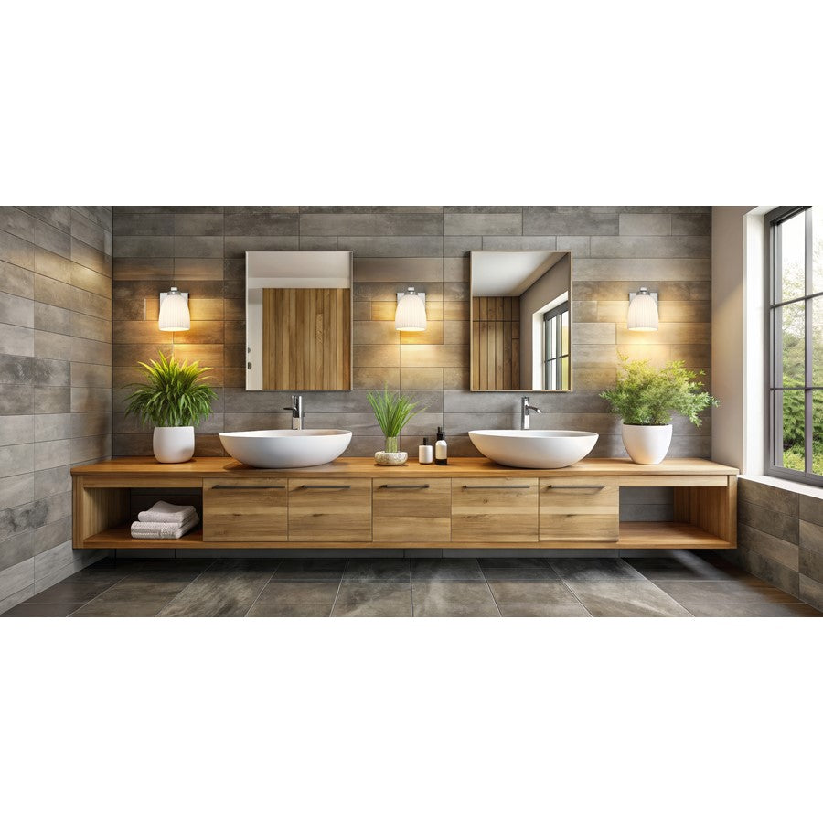 Z-Lite Naya 1 Light Wall Sconce, Brushed Nickel/Matte Opal