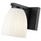 Z-Lite Naya 1 Light Wall Sconce, Matte Black/Matte Opal