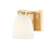 Z-Lite Naya 1 Light Wall Sconce, Modern Gold/Matte Opal - 7518-1S-MGLD
