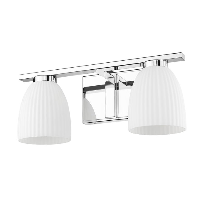 Z-Lite Naya 2 Light Vanity, Chrome/Matte Opal