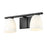 Z-Lite Naya 2 Light Vanity, Matte Black/Matte Opal