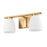 Z-Lite Naya 2 Light Vanity, Modern Gold/Matte Opal