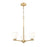 Z-Lite Naya 3 Light Chandelier, Modern Gold/Matte Opal