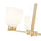 Z-Lite Naya 3 Light Chandelier, Modern Gold/Matte Opal