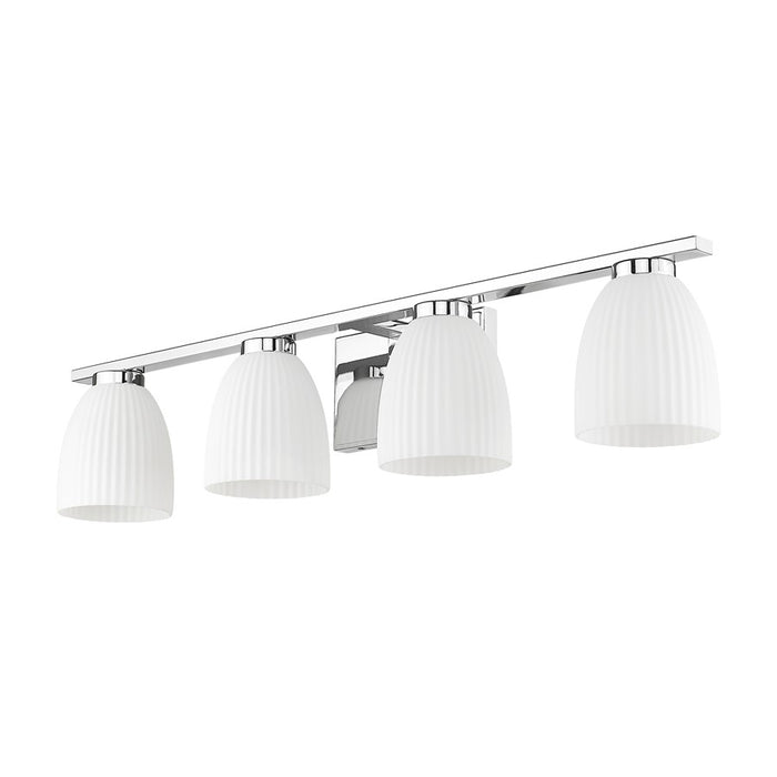 Z-Lite Naya 4 Light Vanity, Chrome/Matte Opal