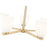 Z-Lite Naya 5 Light Chandelier, Modern Gold/Matte Opal