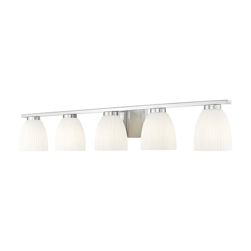 Z-Lite Naya 5 Light Vanity, Brushed Nickel/Matte Opal - 7518-5V-BN