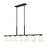 Z-Lite Naya 7 Light Linear Chandelier, Matte Black/Matte Opal - 7518-7L-MB
