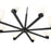 Z-Lite Naya 8 Light Chandelier, Matte Black/Matte Opal
