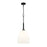 Z-Lite Naya 1 Light 11" Pendant, Matte Black/Matte Opal - 7518P11-MB