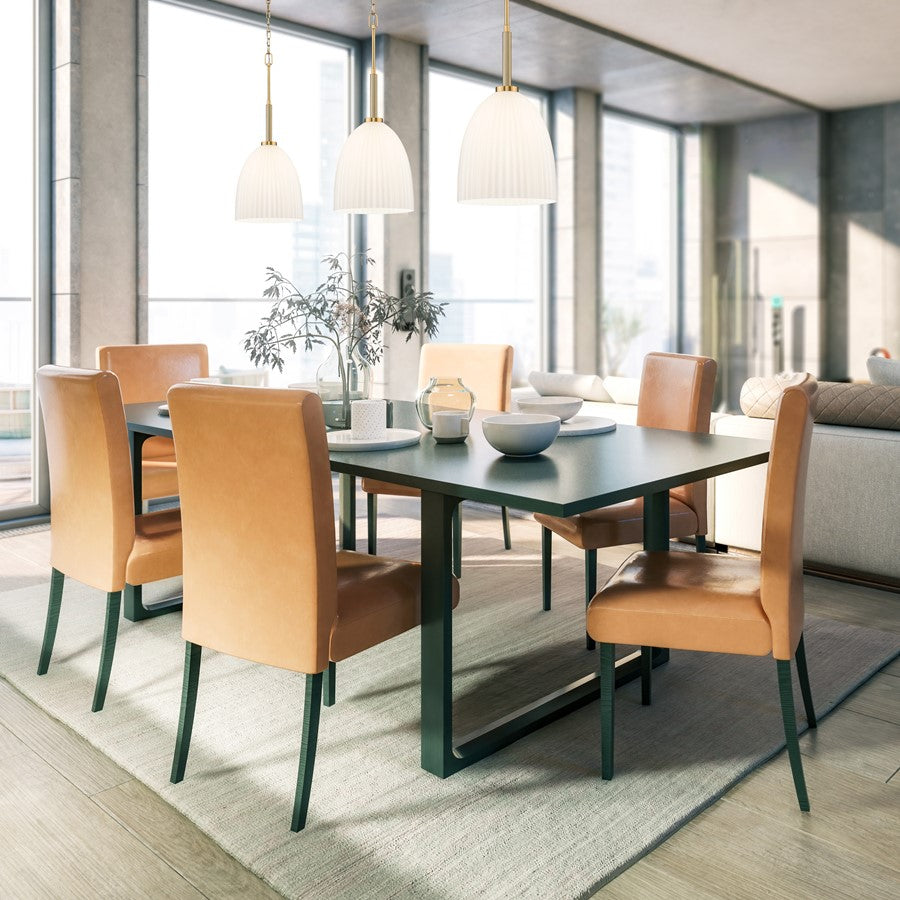 Z-Lite Naya 1 Light 11" Pendant, Modern Gold/Matte Opal