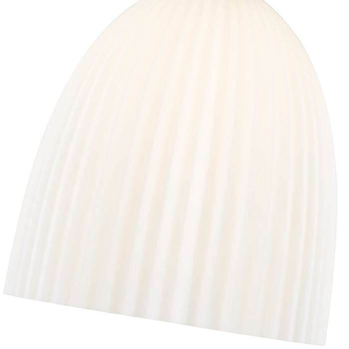 Z-Lite Naya 1 Light 11" Pendant, Modern Gold/Matte Opal