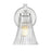 Z-Lite Belle 1 Light Wall Sconce, Brushed Nickel/Clear