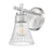 Z-Lite Belle 1 Light Wall Sconce, Brushed Nickel/Clear