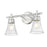 Z-Lite Belle 2 Light Vanity, Brushed Nickel/Clear
