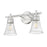 Z-Lite Belle 2 Light Vanity, Brushed Nickel/Clear
