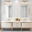 Z-Lite Belle 2 Light Vanity, Modern Gold/Clear