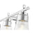 Z-Lite Belle 3 Light Vanity, Chrome/Clear