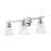 Z-Lite Belle 3 Light Vanity, Chrome/Clear