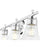 Z-Lite Belle 4 Light Vanity, Chrome/Clear