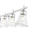 Z-Lite Belle 5 Light Vanity, Chrome/Clear