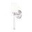 Z-Lite Henri 1 Light Wall Sconce, Brushed Nickel/White Opal - 7700-1S-BN