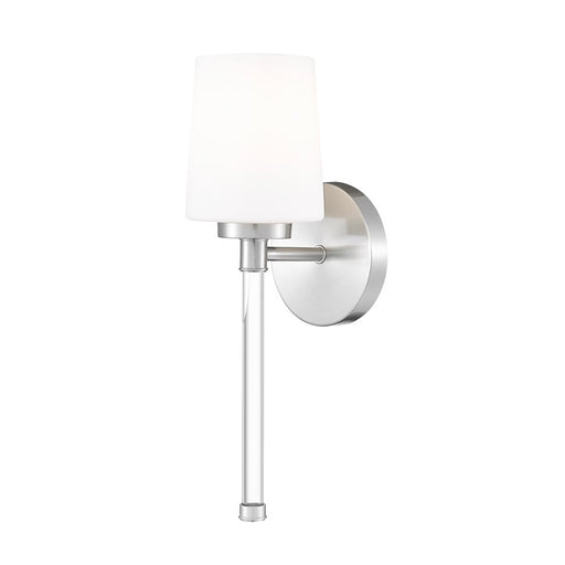 Z-Lite Henri 1 Light Wall Sconce, Brushed Nickel/White Opal - 7700-1S-BN