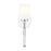 Z-Lite Henri 1 Light Wall Sconce, Chrome /White Opal