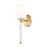 Z-Lite Henri 1 Light Wall Sconce, Modern Gold/White Opal - 7700-1S-MGLD