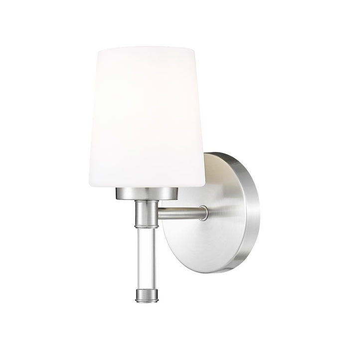 Z-Lite Henri 1 Light Vanity, Brushed Nickel/White Opal - 7700-1V-BN