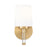 Z-Lite Henri 1 Light Vanity, Modern Gold/White Opal