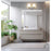 Z-Lite Henri 2 Light Vanity, Brushed Nickel/White Opal