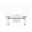 Z-Lite Henri 2 Light Vanity, Brushed Nickel/White Opal