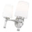 Z-Lite Henri 2 Light Vanity, Brushed Nickel/White Opal