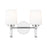 Z-Lite Henri 2 Light Vanity, Chrome /White Opal