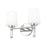 Z-Lite Henri 2 Light Vanity, Chrome /White Opal
