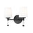 Z-Lite Henri 2 Light Vanity, Matte Black/White Opal - 7700-2V-MB