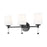 Z-Lite Henri 3 Light Vanity, Matte Black/White Opal - 7700-3V-MB