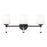 Z-Lite Henri 3 Light Vanity, Matte Black/White Opal
