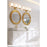 Z-Lite Henri 3 Light Vanity, Modern Gold/White Opal