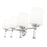 Z-Lite Henri 4 Light Vanity, Brushed Nickel/White Opal