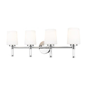 Z-Lite Henri 4 Light Vanity, Chrome /White Opal - 7700-4V-CH