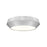 Z-Lite Quasars 1 Light 12" Flush Mount, Brushed Nickel/White - 7701F12-BN-LED