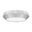 Z-Lite Quasars 1 Light 12" Flush Mount, Brushed Nickel/White