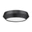 Z-Lite Quasars 1 Light 12" Flush Mount, Matte Black/White