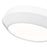 Z-Lite Quasars 1 Light 12" Flush Mount, Matte White/White