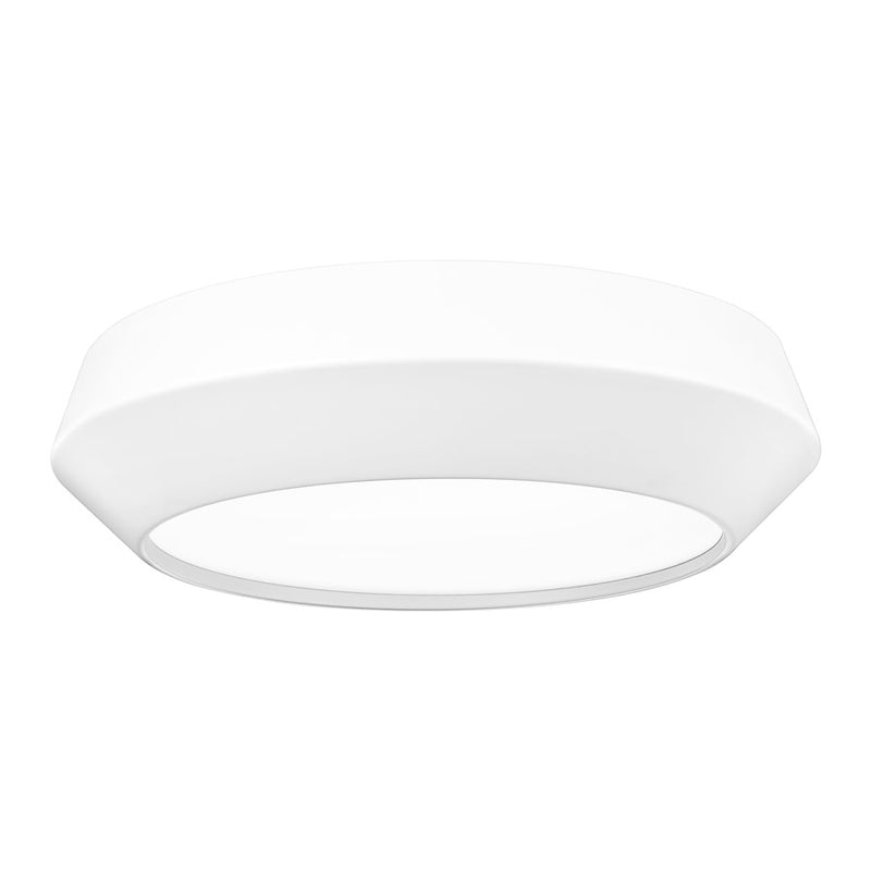 Z-Lite Quasars 1 Light 12" Flush Mount, Matte White/White