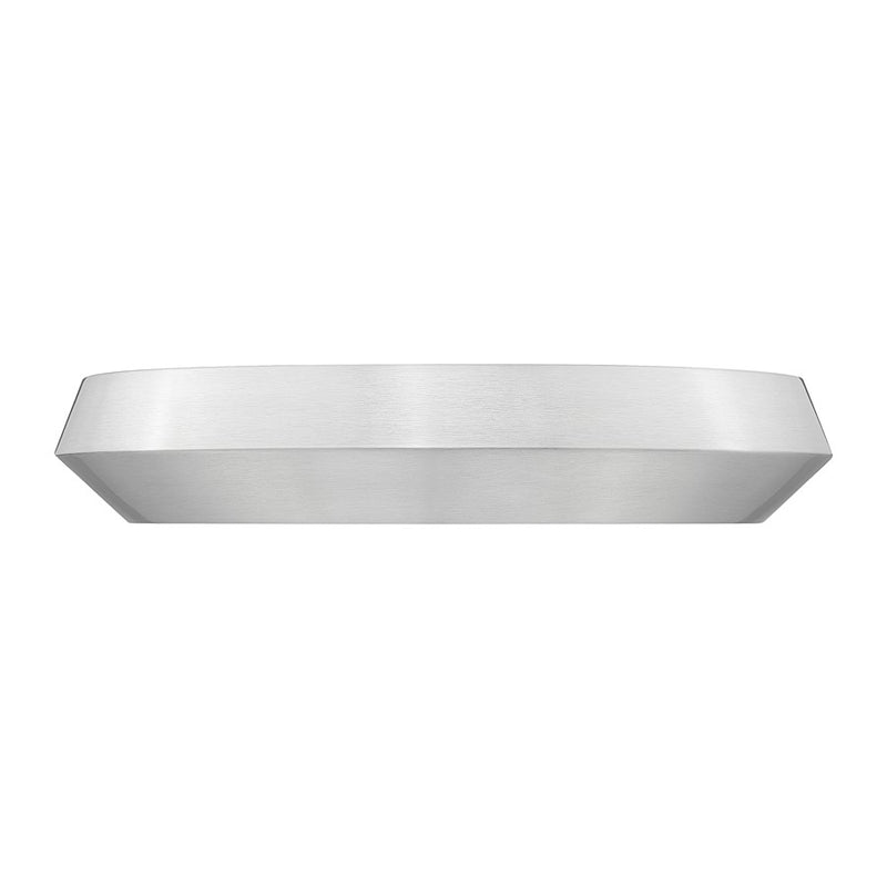 Z-Lite Quasars 1 Light 16" Flush Mount, Brushed Nickel/White