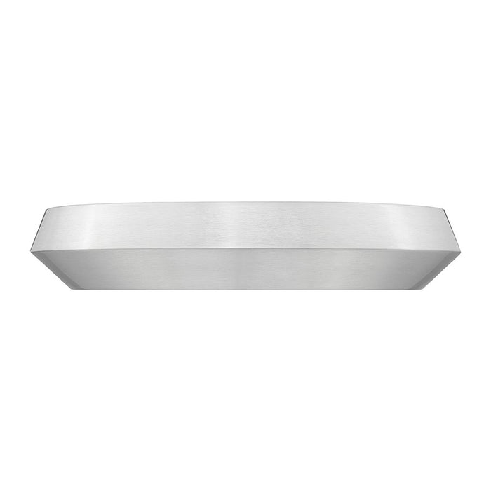 Z-Lite Quasars 1 Light 16" Flush Mount, Brushed Nickel/White