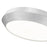 Z-Lite Quasars 1 Light 16" Flush Mount, Brushed Nickel/White